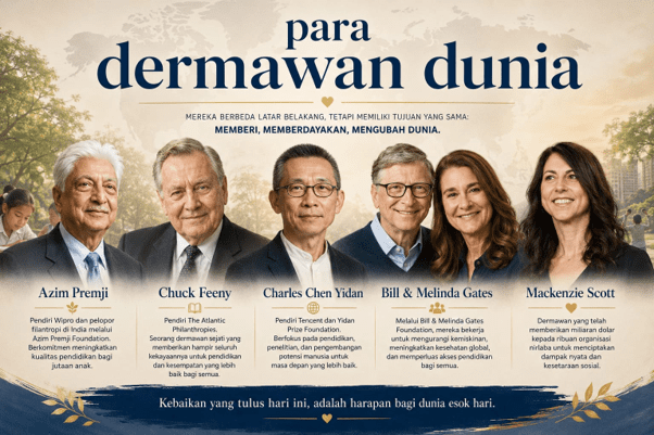 para dermawan dunia yang mengubah wajah pendidikan selamanya